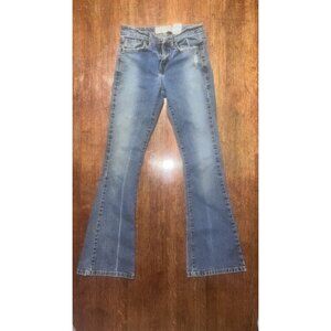 Levi's Women's Low Flare Jeans 511 Size 3M Distressed Denim